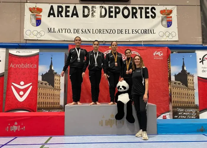Podio del club en el campeonato de San Lorenzo de El Escorial